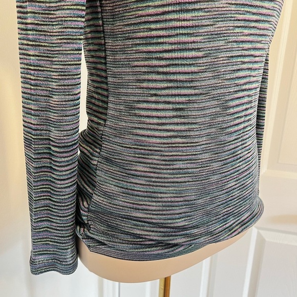 MISSONI Vintage 90s Striped Turtleneck Sweater Size Medium US 6 IT 42 - Picture 4 of 13